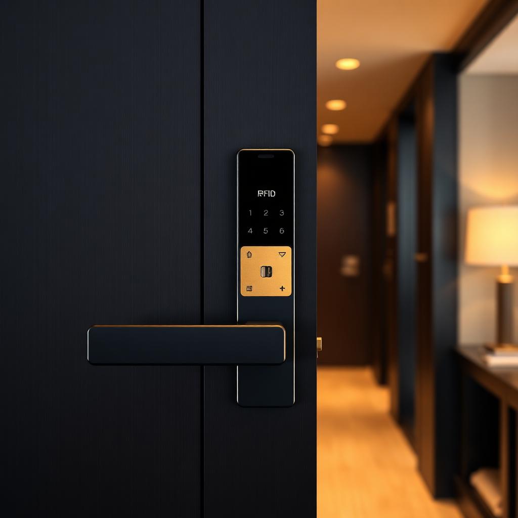 H201 Smart Hotel Lock (Matt Black)